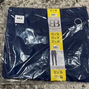 JB Britches Blue Plaid Flat Front Dress Pant. 32x34